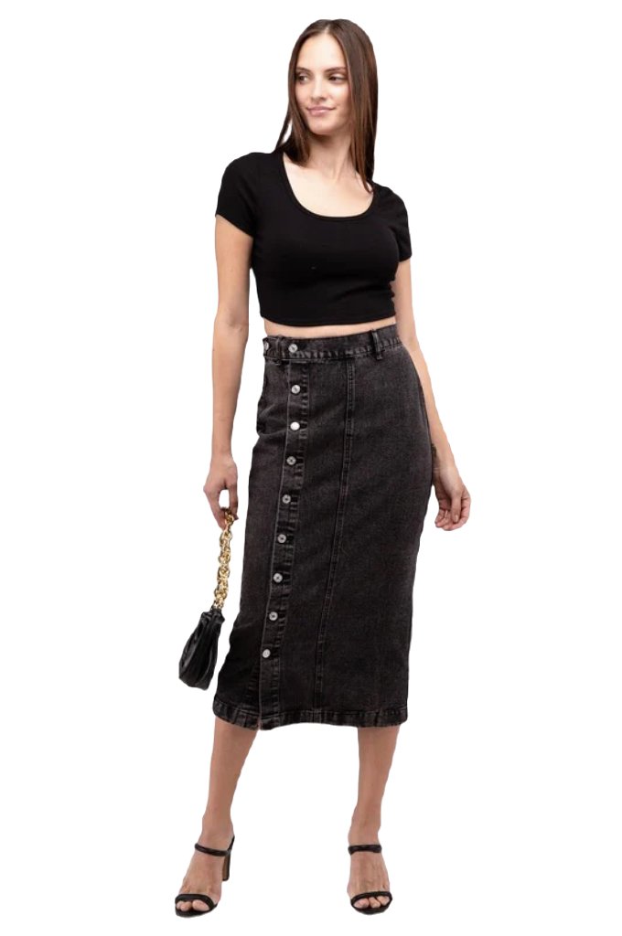Midi Denim Skirt - PureLove Designs LLC