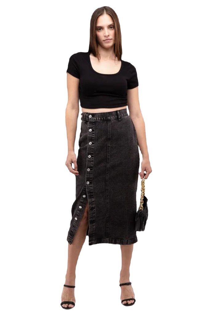 Midi Denim Skirt - PureLove Designs LLC
