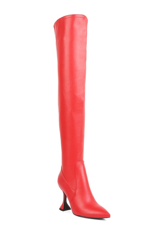 BRANDY OVER THE KNEE HIGH HEELED BOOTS - PureLove Designs LLC