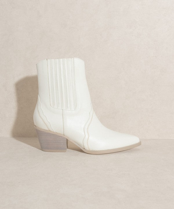 OASIS SOCIETY Dawn - Paneled Western Bootie - PureLove Designs LLC