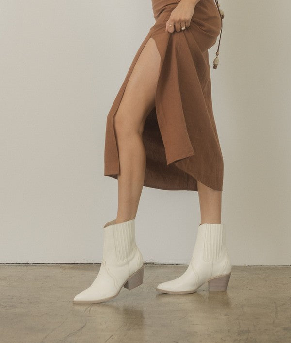 OASIS SOCIETY Dawn - Paneled Western Bootie - PureLove Designs LLC