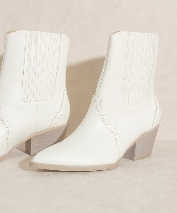 OASIS SOCIETY Dawn - Paneled Western Bootie - PureLove Designs LLC