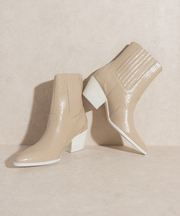 OASIS SOCIETY Dawn - Paneled Western Bootie - PureLove Designs LLC