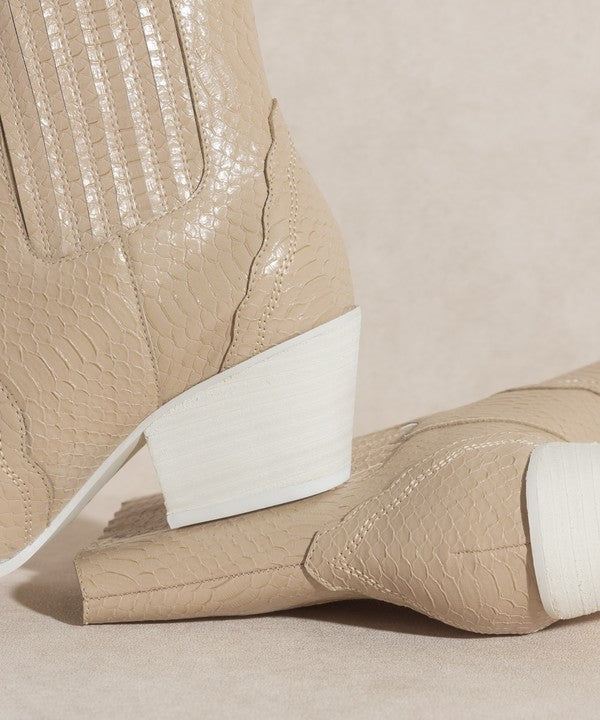 OASIS SOCIETY Dawn - Paneled Western Bootie - PureLove Designs LLC