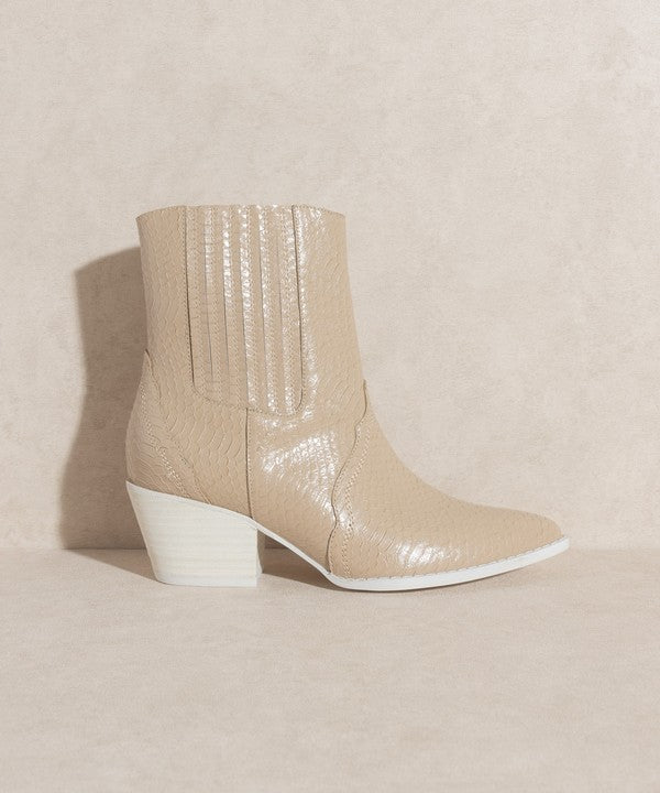 OASIS SOCIETY Dawn - Paneled Western Bootie - PureLove Designs LLC
