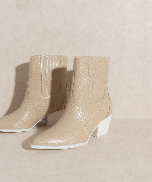 OASIS SOCIETY Dawn - Paneled Western Bootie - PureLove Designs LLC