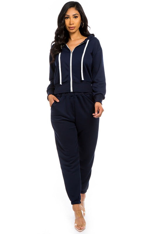 TWO PIECE HOODIES PANT SET - PureLove Designs LLC