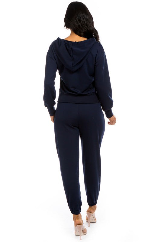 TWO PIECE HOODIES PANT SET - PureLove Designs LLC