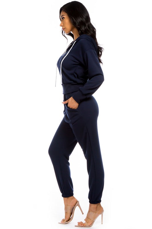 TWO PIECE HOODIES PANT SET - PureLove Designs LLC