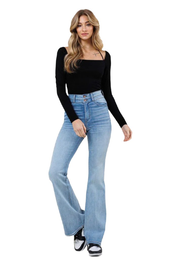 High-Waisted Flare Jeans - PureLove Designs LLC