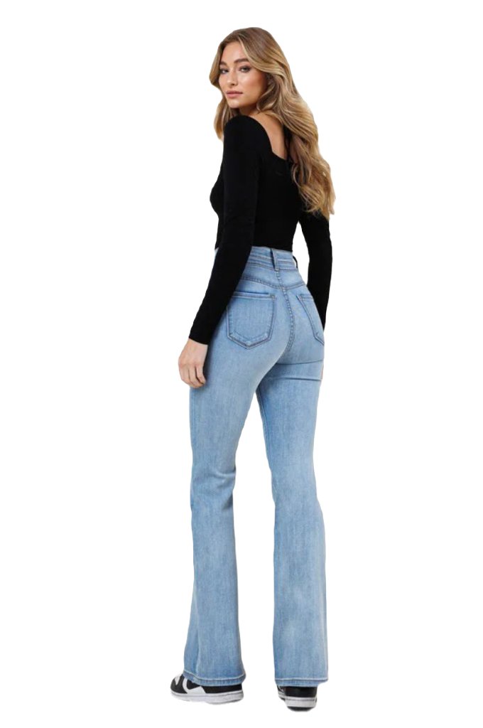 High-Waisted Flare Jeans - PureLove Designs LLC