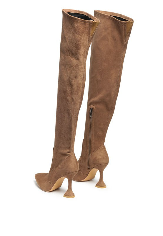 BRANDY OVER THE KNEE HIGH HEELED BOOTS - PureLove Designs LLC