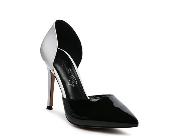 Candy Cane Patent Pu Slip On Stiletto Heels - PureLove Designs LLC
