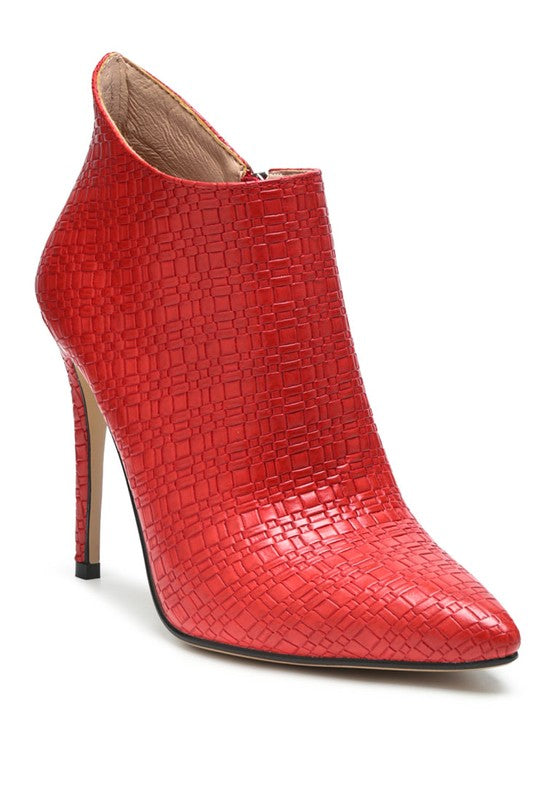 LOLITA WOVEN TEXTURE STILETTO BOOT - PureLove Designs LLC