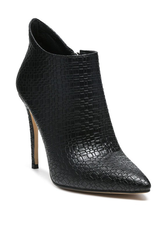 LOLITA WOVEN TEXTURE STILETTO BOOT - PureLove Designs LLC