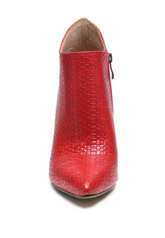 LOLITA WOVEN TEXTURE STILETTO BOOT - PureLove Designs LLC