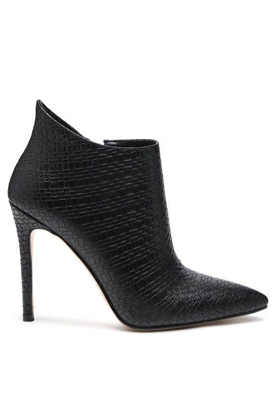 LOLITA WOVEN TEXTURE STILETTO BOOT - PureLove Designs LLC