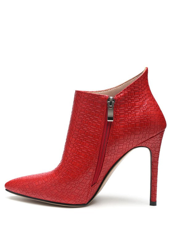 LOLITA WOVEN TEXTURE STILETTO BOOT - PureLove Designs LLC