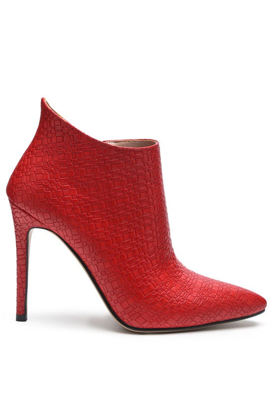 LOLITA WOVEN TEXTURE STILETTO BOOT - PureLove Designs LLC