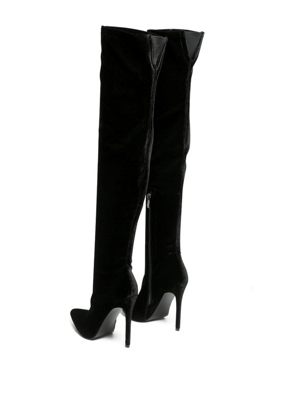 Tilera Stretch Over The Knee Stiletto Boots - PureLove Designs LLC