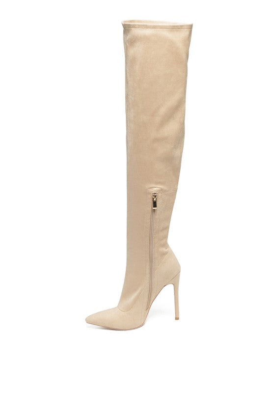Tilera Stretch Over The Knee Stiletto Boots - PureLove Designs LLC