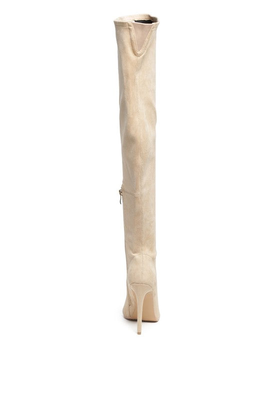Tilera Stretch Over The Knee Stiletto Boots - PureLove Designs LLC