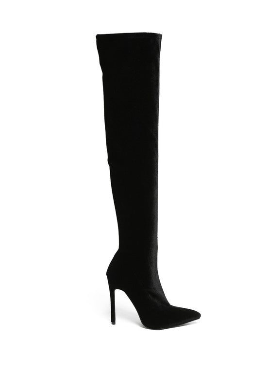 Tilera Stretch Over The Knee Stiletto Boots - PureLove Designs LLC