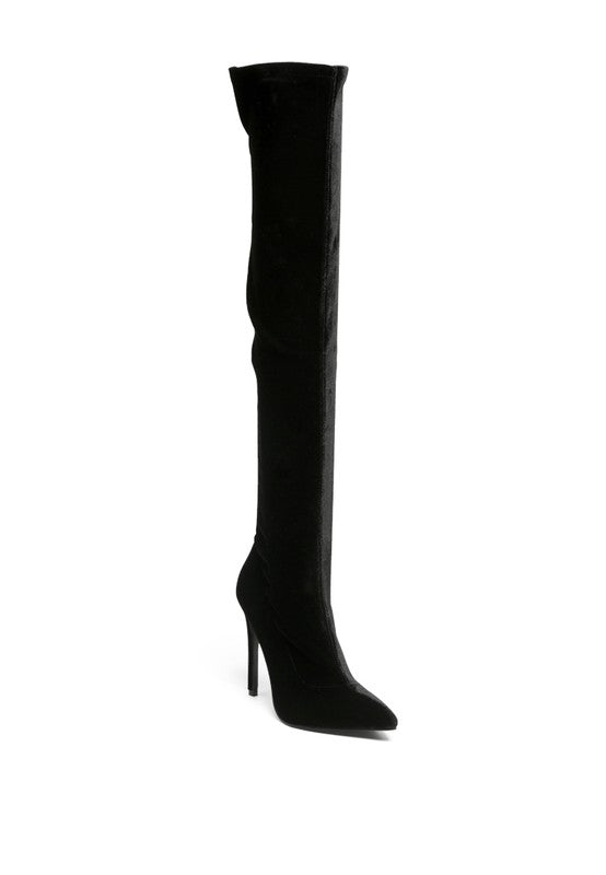 Tilera Stretch Over The Knee Stiletto Boots - PureLove Designs LLC