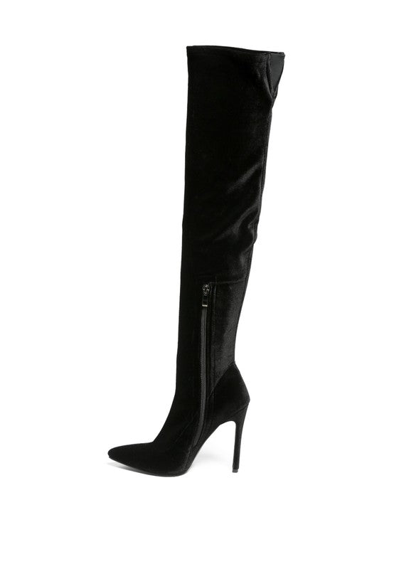 Tilera Stretch Over The Knee Stiletto Boots - PureLove Designs LLC
