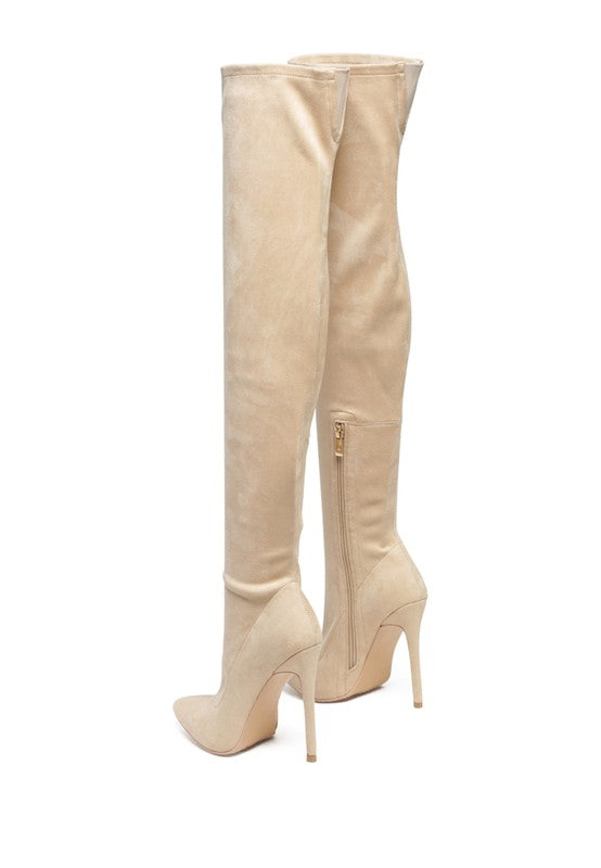 Tilera Stretch Over The Knee Stiletto Boots - PureLove Designs LLC