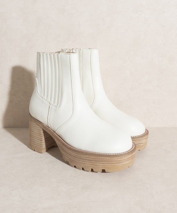 OASIS SOCIETY Aubrey - Platform Paneled Boots - PureLove Designs LLC