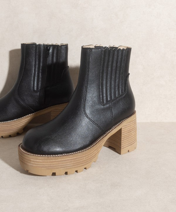 OASIS SOCIETY Aubrey - Platform Paneled Boots - PureLove Designs LLC
