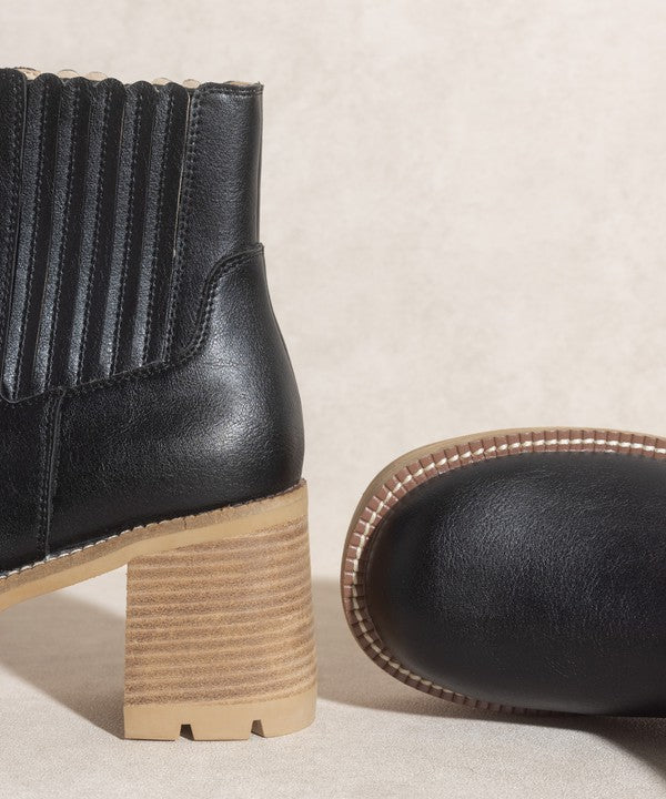 OASIS SOCIETY Aubrey - Platform Paneled Boots - PureLove Designs LLC