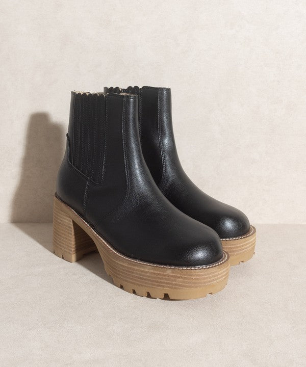 OASIS SOCIETY Aubrey - Platform Paneled Boots - PureLove Designs LLC