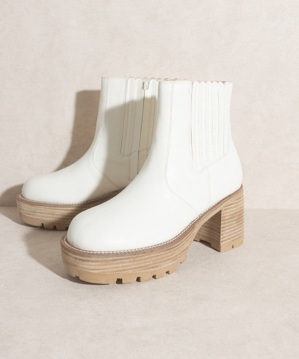 OASIS SOCIETY Aubrey - Platform Paneled Boots - PureLove Designs LLC