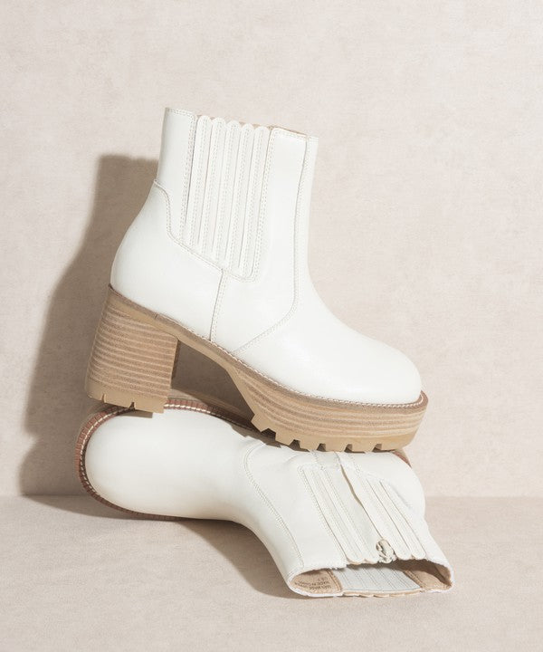 OASIS SOCIETY Aubrey - Platform Paneled Boots - PureLove Designs LLC