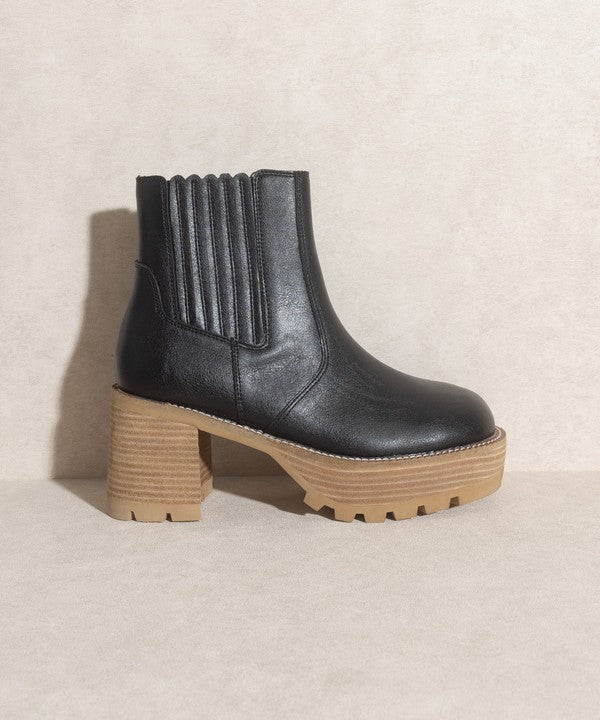 OASIS SOCIETY Aubrey - Platform Paneled Boots - PureLove Designs LLC