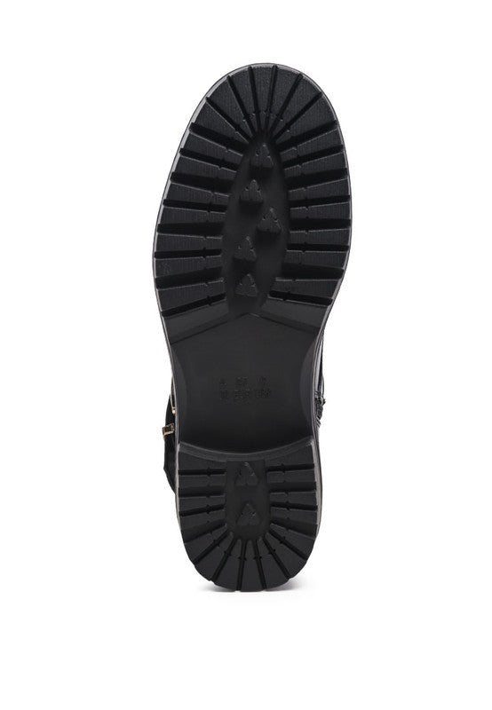 BILLY ATTA GIRL METAL CHAIN DETAIL BIKE BOOT - PureLove Designs LLC