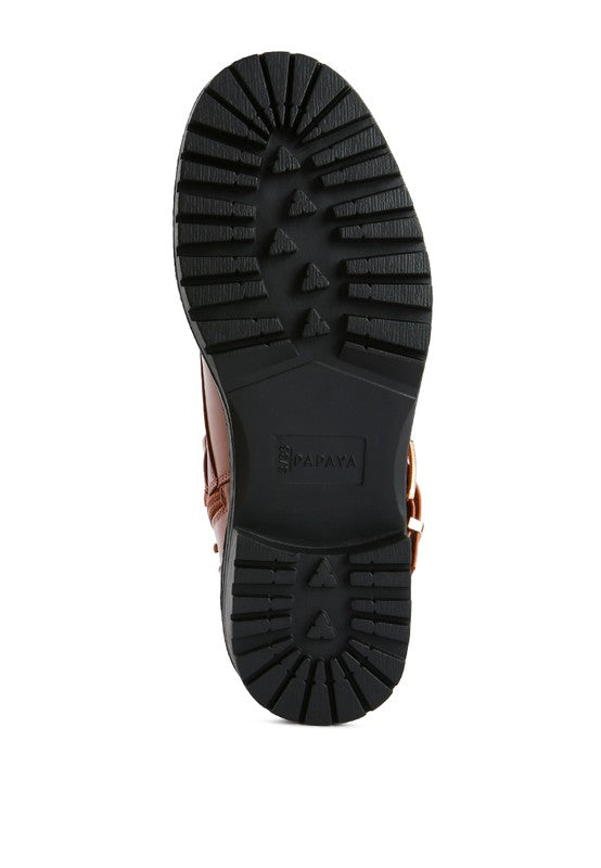 BILLY ATTA GIRL METAL CHAIN DETAIL BIKE BOOT - PureLove Designs LLC