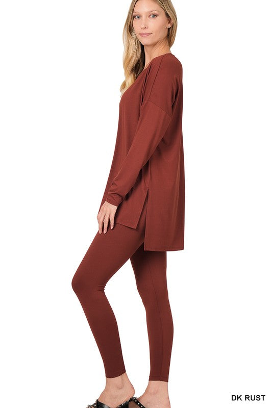 Brushed DTY Microfiber Loungewear Set - PureLove Designs LLC