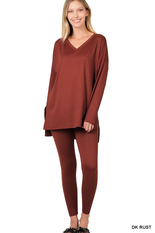 Brushed DTY Microfiber Loungewear Set - PureLove Designs LLC