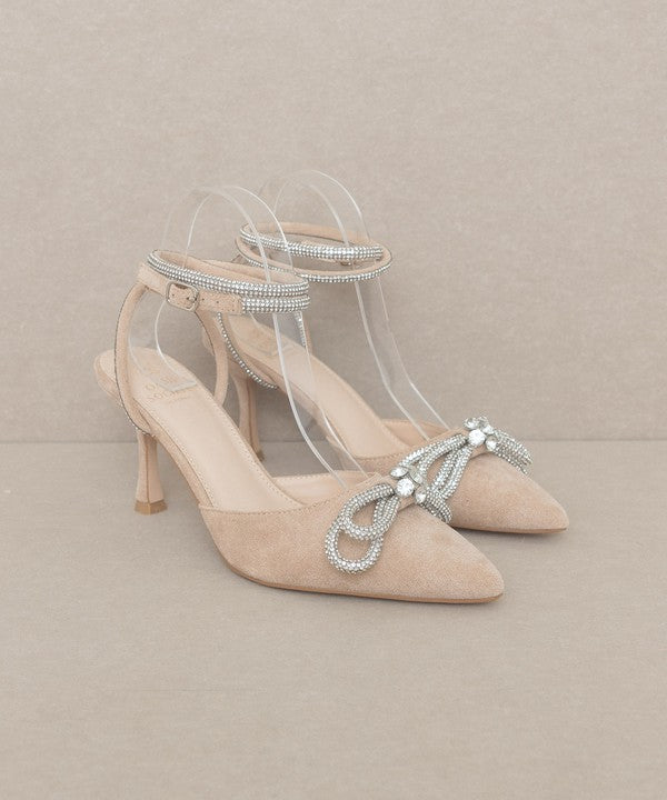 Oasis Society Chelsea - Bow Front Kitten Heel - PureLove Designs LLC