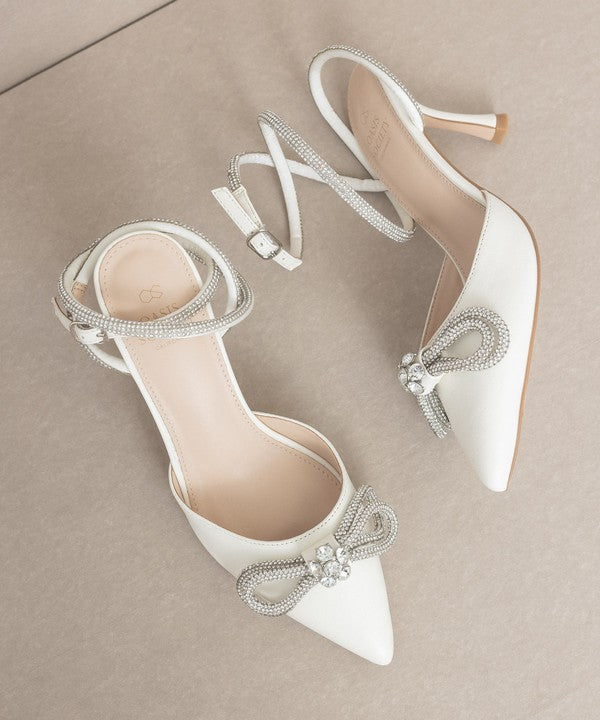 Oasis Society Chelsea - Bow Front Kitten Heel - PureLove Designs LLC