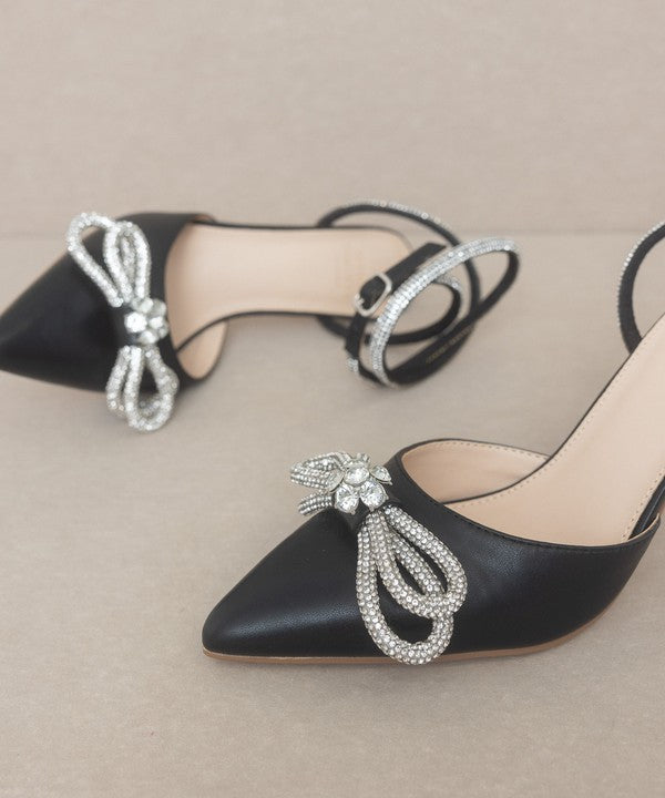 Oasis Society Chelsea - Bow Front Kitten Heel - PureLove Designs LLC