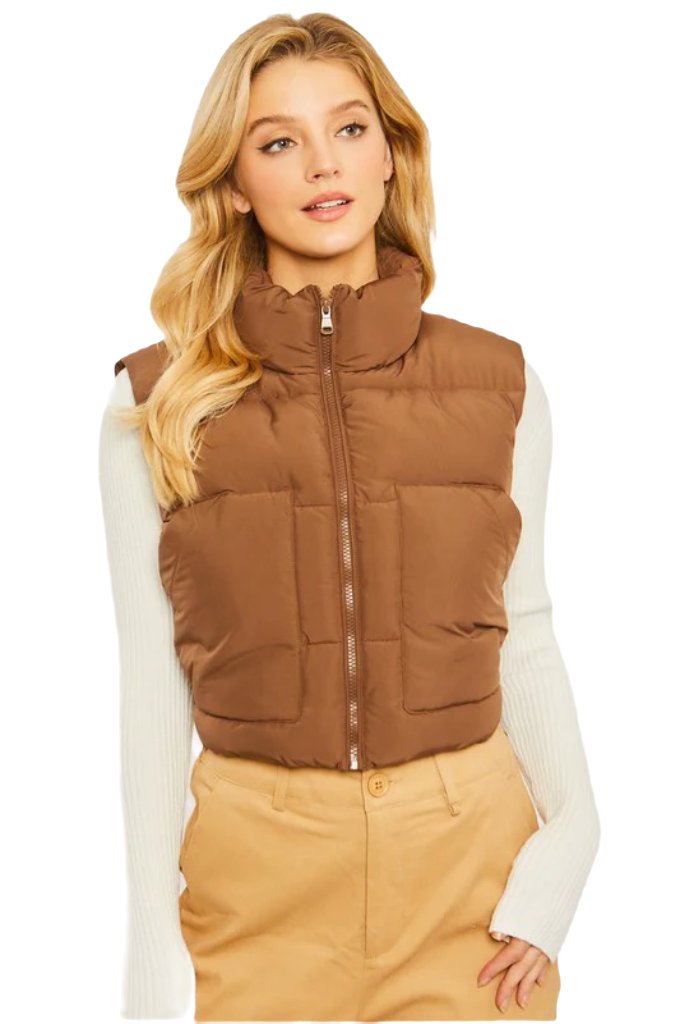 Puffer Vest With Pockets - PureLove Designs LLC