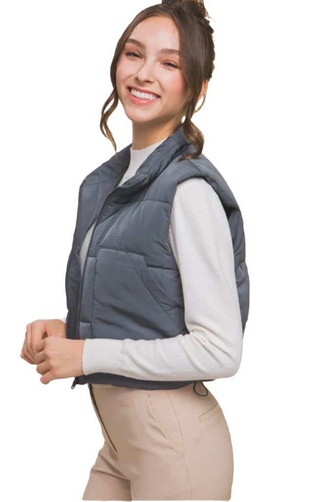 Puffer Vest With Pockets - PureLove Designs LLC
