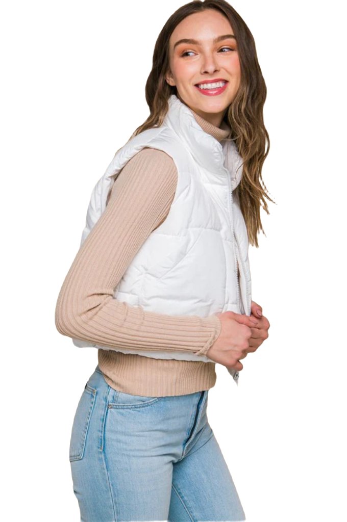Puffer Vest With Pockets - PureLove Designs LLC
