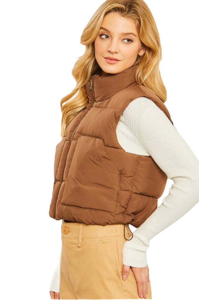 Puffer Vest With Pockets - PureLove Designs LLC