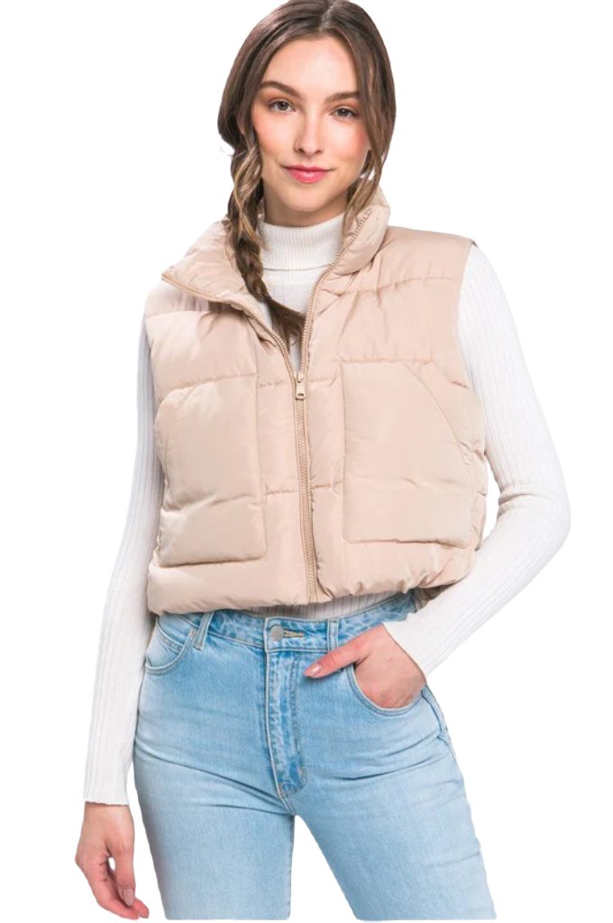 Puffer Vest With Pockets - PureLove Designs LLC