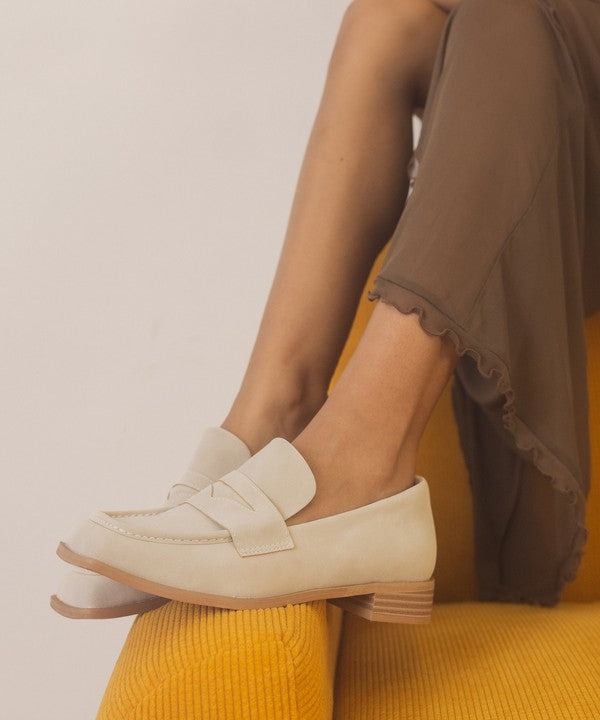 OASIS SOCIETY June - Square Toe Penny Loafers - PureLove Designs LLC